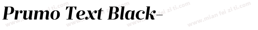 Prumo Text Black字体转换